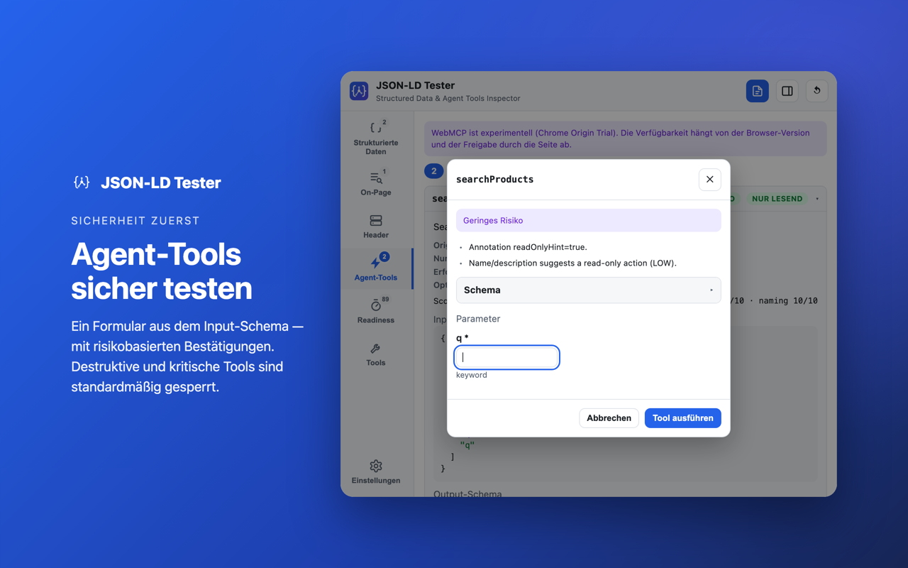 Sicherheit zuerst: Agent-Tools sicher testen