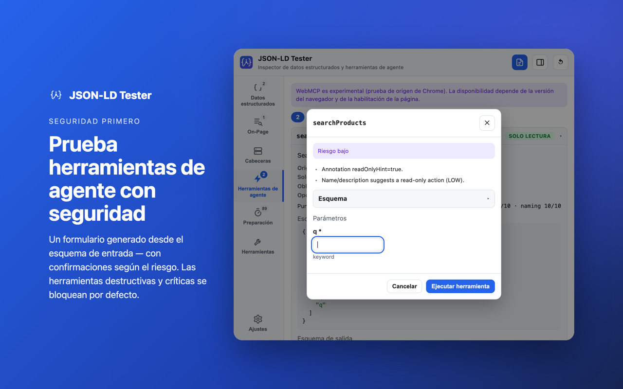 Seguridad primero: Prueba herramientas de agente con seguridad